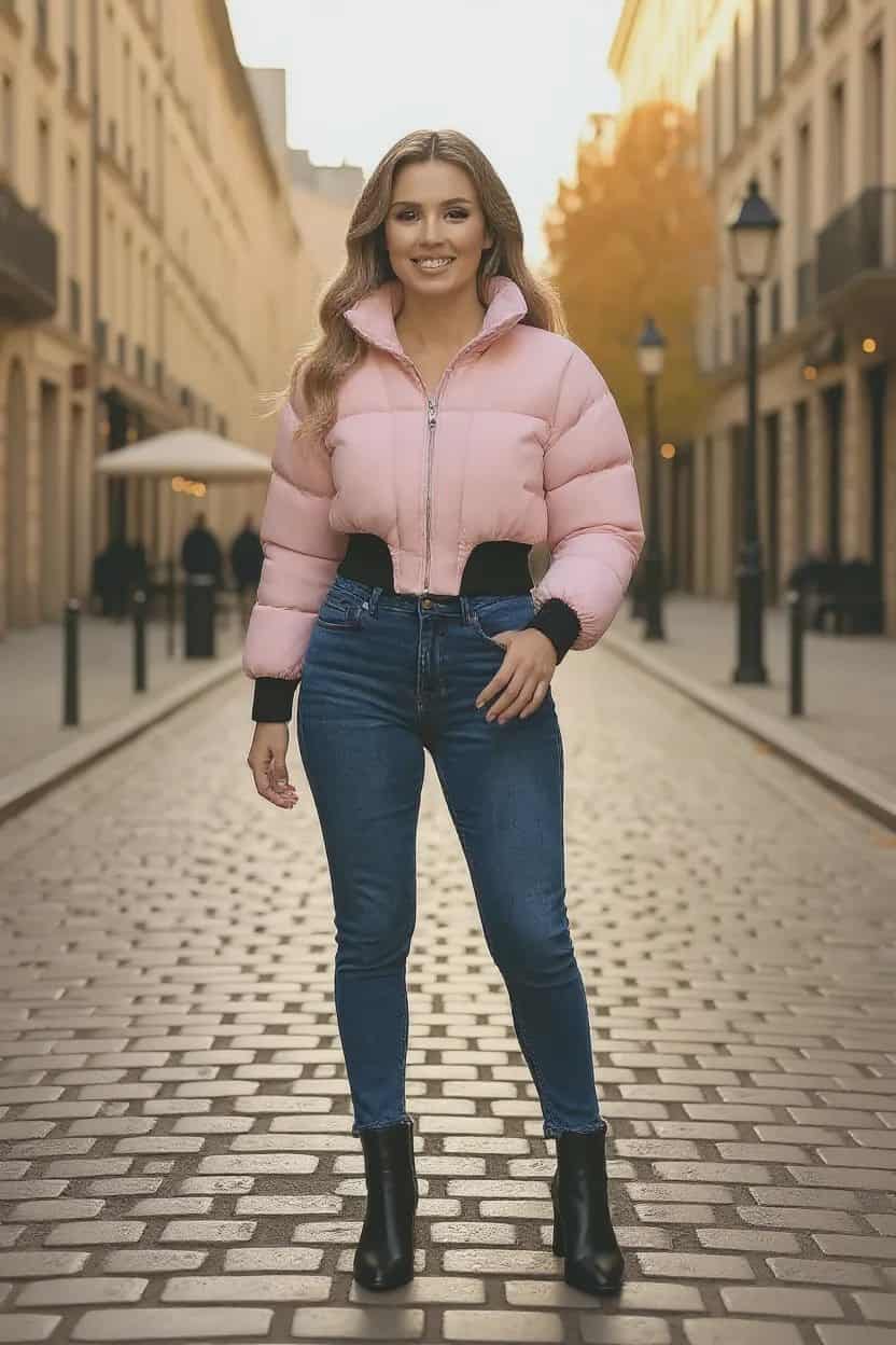 Contour Cropped Puffer Jacket