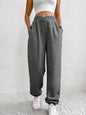 Ezwear Solid Slant Pocket Sweatpants