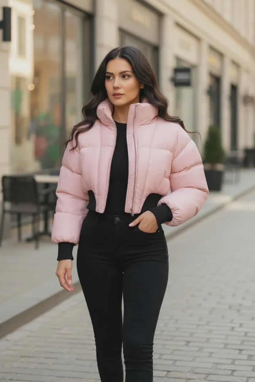 Contour Cropped Puffer Jacket