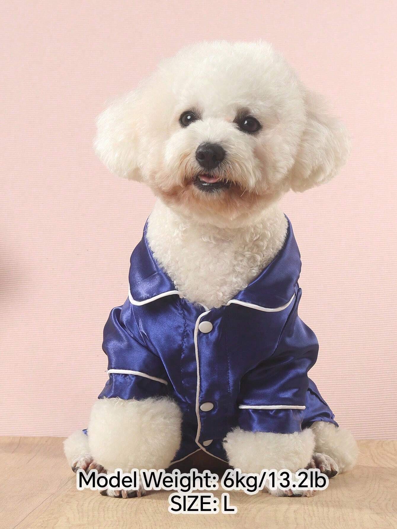 1Pc Pet Non-Elastic Thin Breathable Comfortable Home Wear Pajamas for Small Size Dogs (Size Is Smaller, Please Choose 1~2 Sizes Bigger)