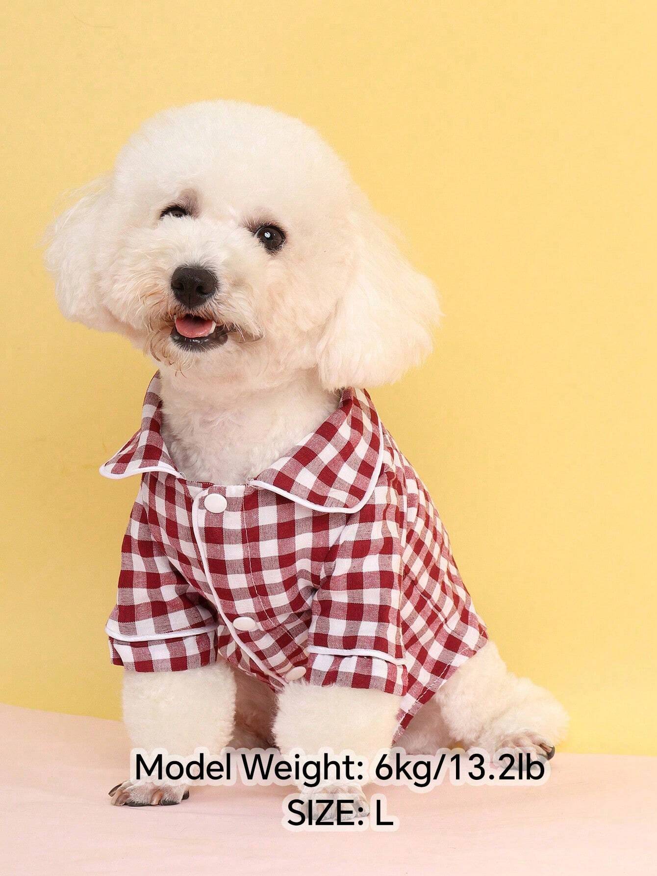 1Pc Pet Non-Elastic Thin Breathable Comfortable Home Wear Pajamas for Small Size Dogs (Size Is Smaller, Please Choose 1~2 Sizes Bigger)