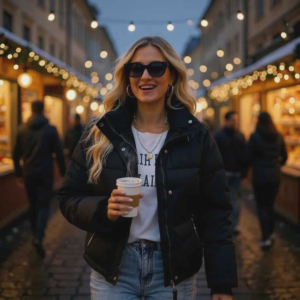 Casual Zipper Outwear Winter Down Jacket