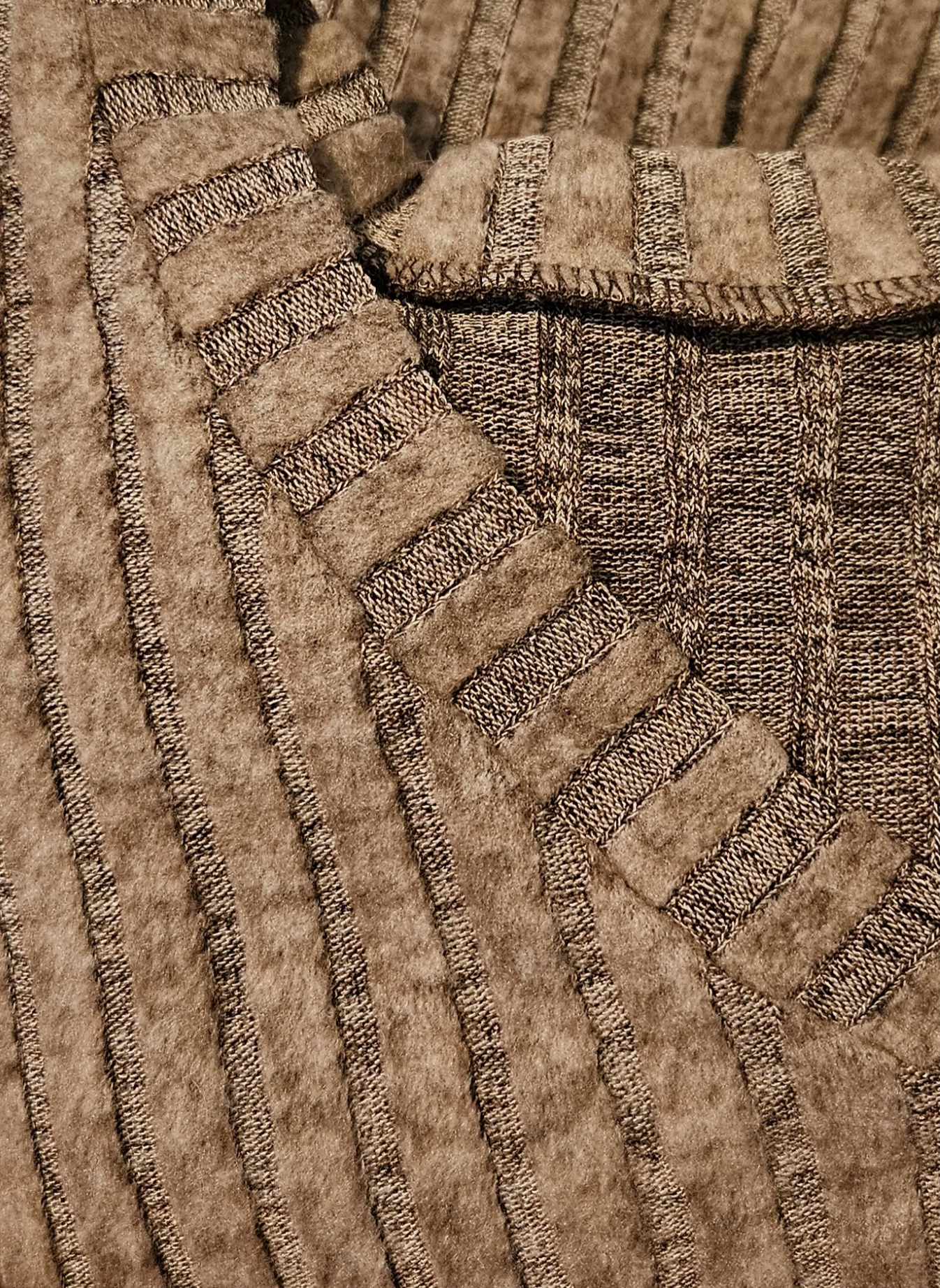 Casual 2 Pieces Loungewear Loose V-Neck Long Sleeve and Knitted Straight Pants