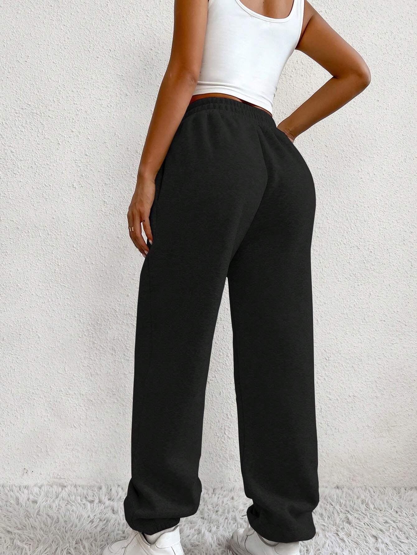 Ezwear Solid Slant Pocket Sweatpants