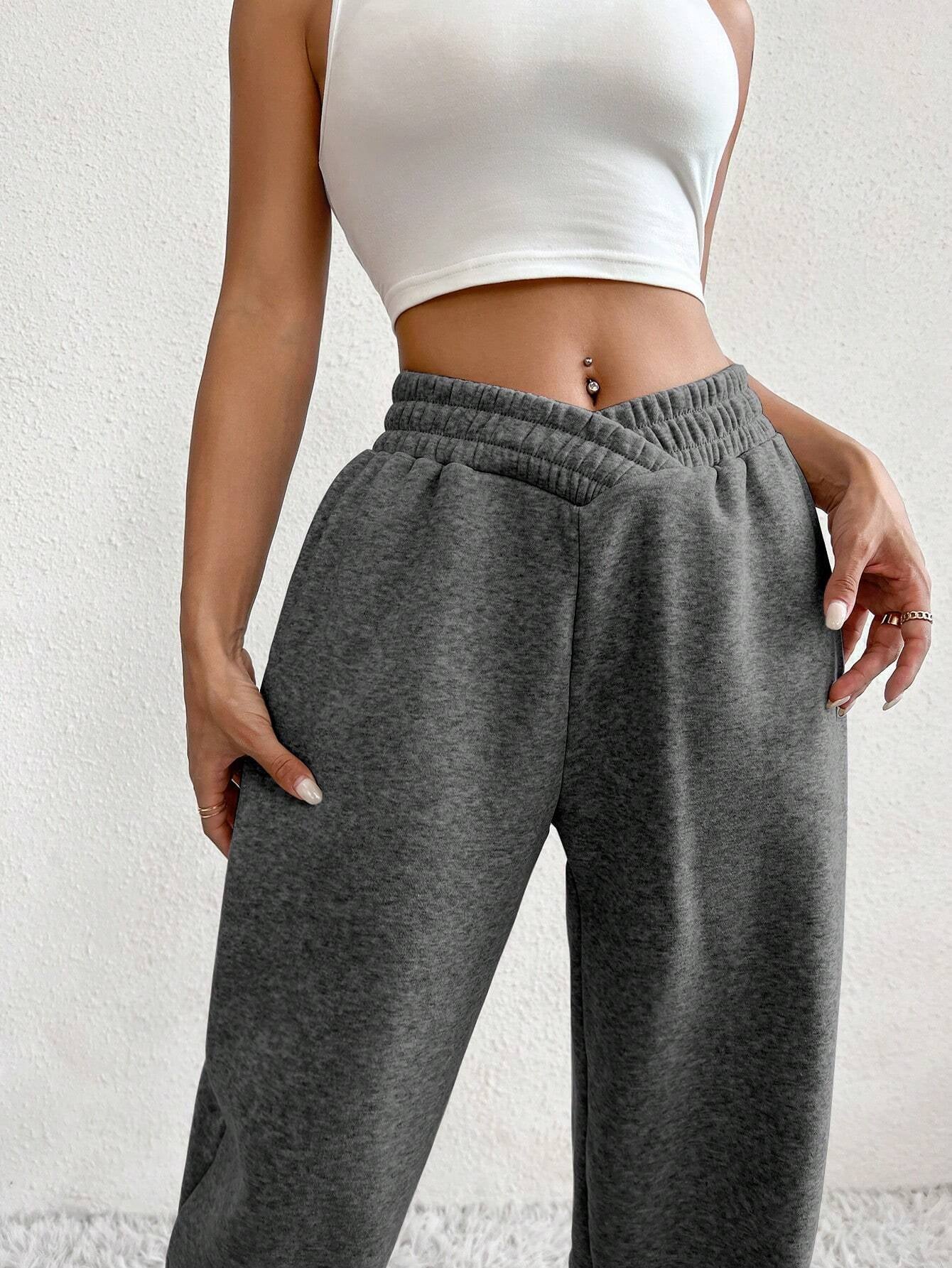 Ezwear Solid Slant Pocket Sweatpants