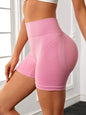 Yoga Basic Wideband Waist Ribbed Knit Sports Shorts Legging Shorts Stretchy Shorts