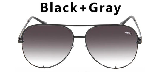 Quay Pilot Sunglasses Women Brand Design Metal Frame Mirror HIGH KEY Sun Glasses for Women Vintage Ladies Goggles For Female