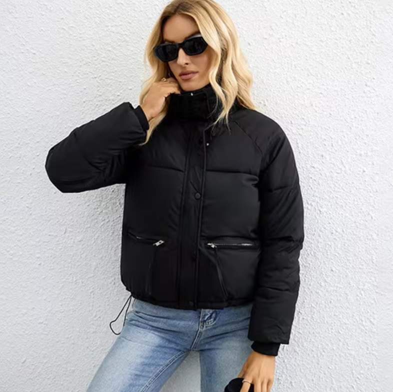 Casual Zipper Outwear Winter Down Jacket