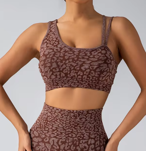 Yoga Leggings and Bra Top Seamless Leggings