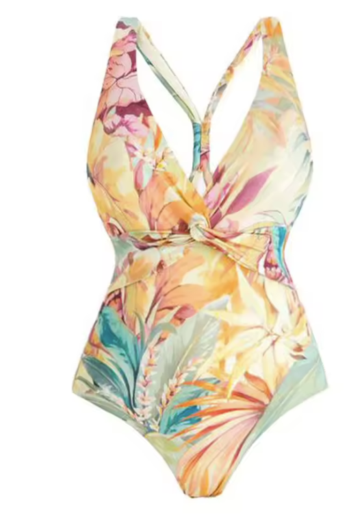 One Piece Floral Swimsuit
