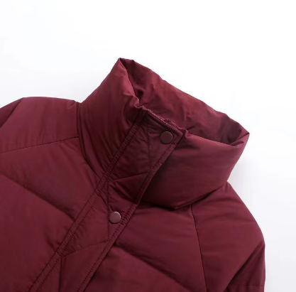 Casual Zipper Outwear Winter Down Jacket