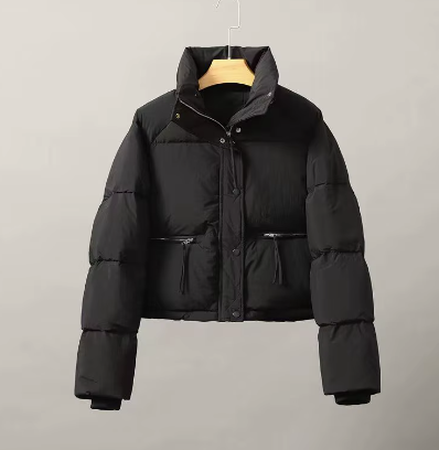 Casual Zipper Outwear Winter Down Jacket