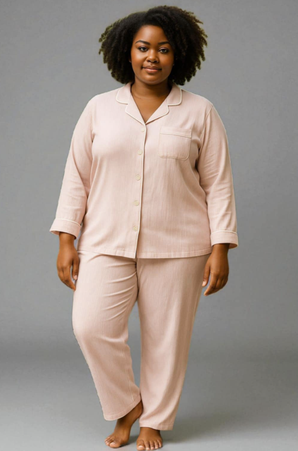 Casual Loose German Velvet Long Sleeve Pants Two Piece Set