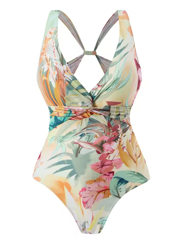 One Piece Floral Swimsuit