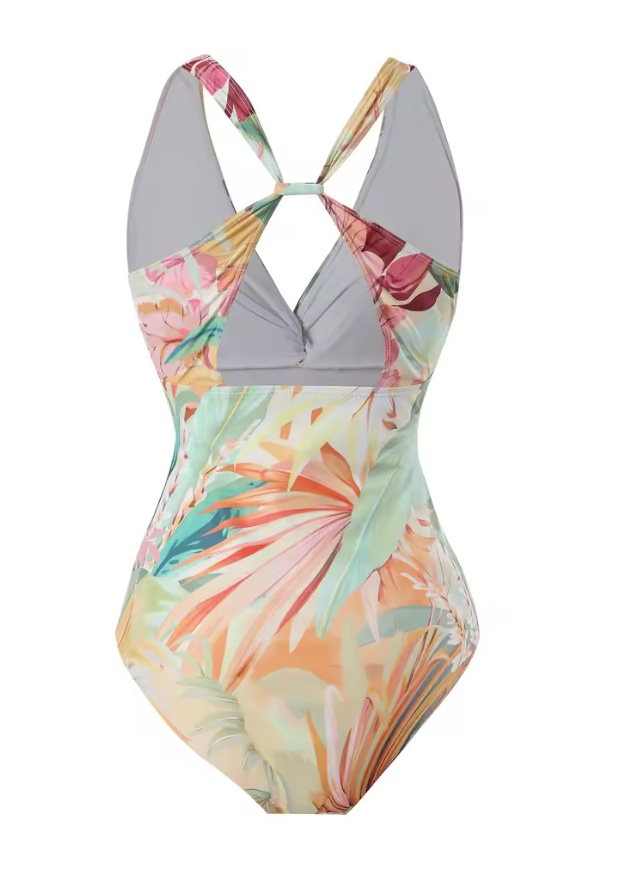 One Piece Floral Swimsuit