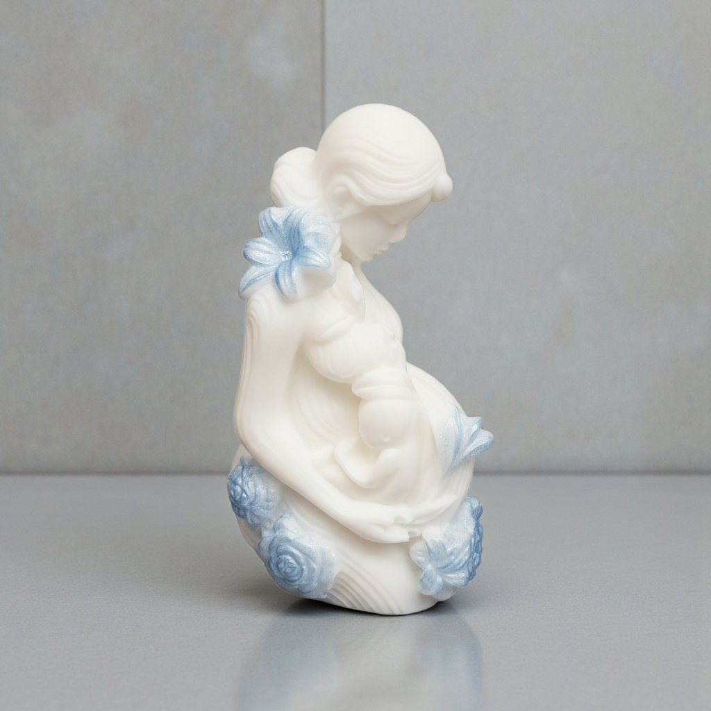 Floral Woman Pregnant Hand Soap